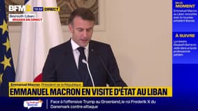 Au Liban, Emmanuel Macron souligne le "nouveau chemin" des dirigeants politiques