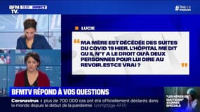 Ma mère est décédée du coronavirus, puis-je venir la voir à l'hôpital ? BFMTV répond à vos questions