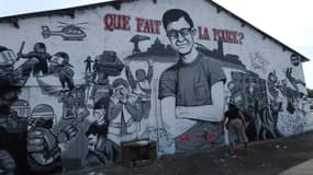 La fresque murale en hommage à Steve, à Nantes, photographiée en août 2019.