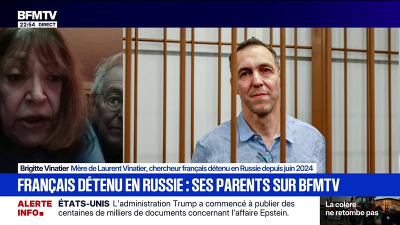 "Notre fils va bien", affirme Brigitte Vinatier, mère de Laurent Vinatier détenu en Russie depuis juin 2024