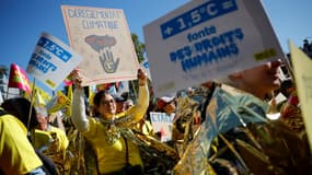 Des manifestants lors de la marche pour le climat à Paris, le 21 septembre 2019.