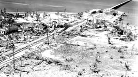 Une photographie des dégâts de l'ouragan du Labor Day de 1935 en Floride.