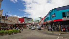 Vue de Suva, capitale des Fidji. 