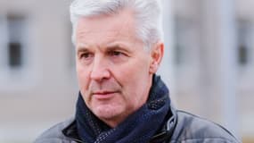 Artis Pabriks, ministre de la Défense de la Lettonie, le 25 février 2022
