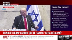 "C'est l'occasion pour les Palestiniens de se détourner du terrorisme et de la peur", souligne Donald Trump depuis la Knesset 