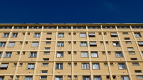 Façade d'immeuble à Rouen, le 28 août 2012.