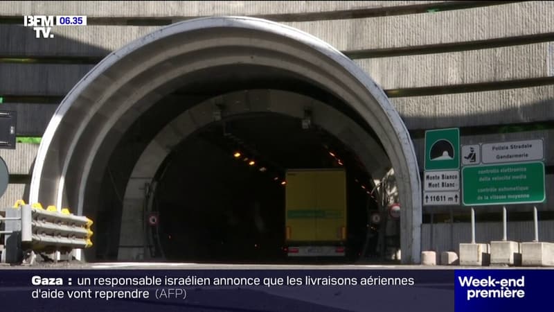 Une seule voie de circulation dans les deux sens, limitation de vitesse à 70km/h... Dans les coulisses du tunnel du Mont Blanc