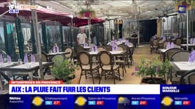Aix-en-Provence: la pluie fait fuir les clients, les restaurateurs inquiets