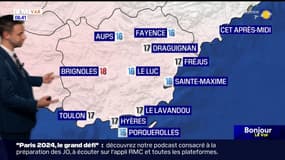 Météo Var: un mercredi très ensoleillé et doux, 17°C à Toulon et 17°C à Fréjus