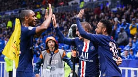 Abdou Diallo, Neymar et Marco Verratti avec ls PSG, 22 septembre 2019