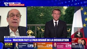 Dissolution de l'Assemblée nationale: "C'est un coup de poker, mais on était dans une impasse" estime Éric Woerth (député Renaissance de l'Oise)