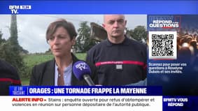 Tornade en Mayenne: "J'ai demandé à ce qu'une cellule d'urgence médico-psychologique soit mise en place", indique la préfète 