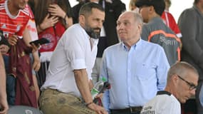 Hasan Salihamidzic, en compagnie d'Uli Hoeness, le 28 mai 2023