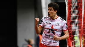 Jelle Vossen sous le maillot de Zulte Waregem le 12 mars 2023. 