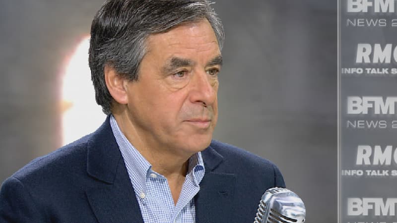 François Fillon sur le plateau de BFMTV le 12 novembre 2015