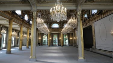 La nouvelle salle des fêtes de l'Elysée a été rénovée en seulement six semaines.
