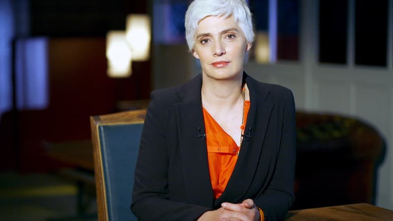 Frédérique Lantieri, animatrice de "Faites entrer l'accusé", sur France 2.