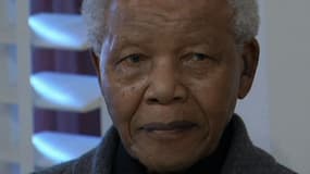le président sud-africain Nelson Mandela en 2011.
