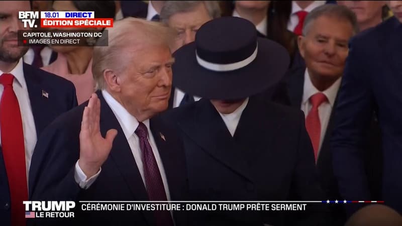 Cérémonie d'investiture: Donald Trump prête serment et devient officiellement 47e président des États-Unis