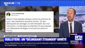 Agression des policiers à Lyon:  un "délinquant étranger arrêté"