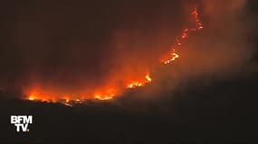 Santa Barbara en proie aux flammes du gigantesque incendie "Thomas"