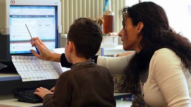 Apprentissage de l'informatique. (Photo d'illustration)