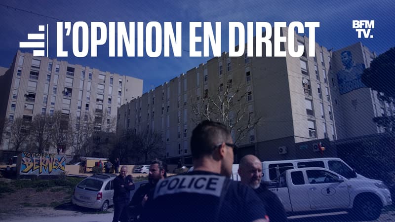 Des policiers dans le quartier de la Castellane à Marseille, le 19 mars 2024