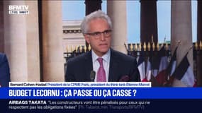 Budget de la Sécu: "Aujourd'hui, on est revenu à un début de pensée économique des années 80", déclare Bernard Cohen-Hadad, président de la CPME Paris