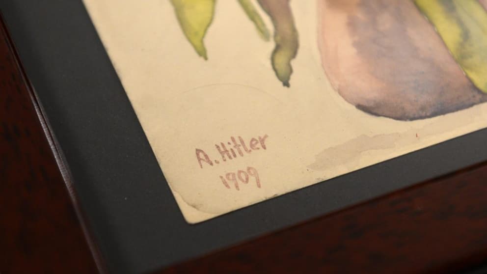 Une aquarelle de 1909, signée Hitler Une aquarelle de 1909, signée Hitler
