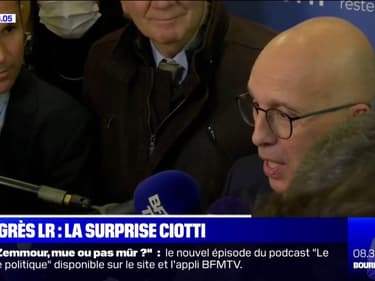 Congrès LR: la surprise Éric Ciotti en tête du premier tour