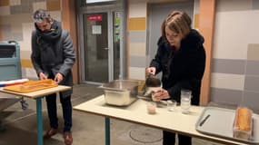 Au collège Paul-Éluard de Vénissieux, le personnel éducatif propose une collation matinale aux élèves.
