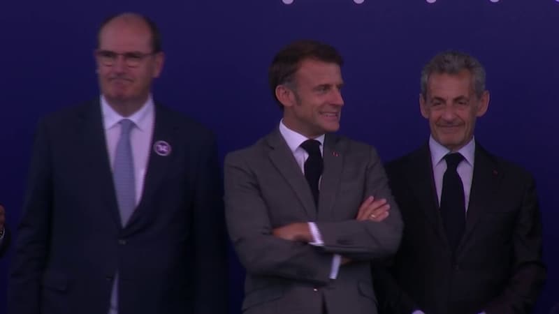 Emmanuel Macron inaugure le prolongement de la ligne 14 du métro parisien