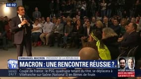 Arrivé par surprise, Emmanuel Macron a-t-il réussi son débat-citoyen à Bourg-de-Péage?