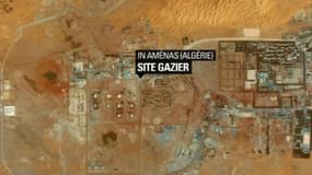 Vue satellite du site gazier d’In Aménas en Algérie.