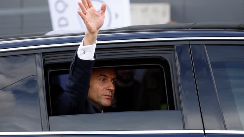 Emmanuel Macron était en visite à Vendôme (Loir-et-Cher) ce mardi