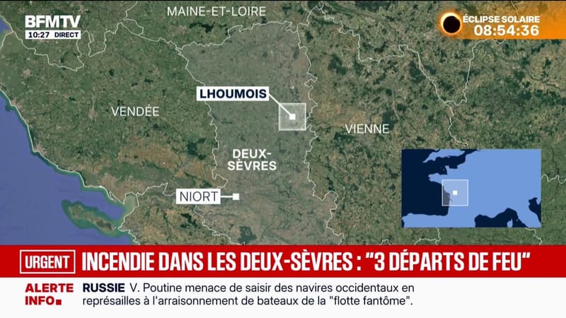 Deux-Sèvres: trois morts dans l'incendie d'un gîte et d'un hangar agricole