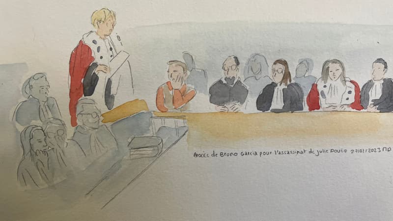 Féminicide de Julie Douib: croquis de l'audience du 27 janvier 2023