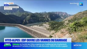 Hautes-Alpes: EDF ouvre les vannes du barrage de Serre-Ponçon