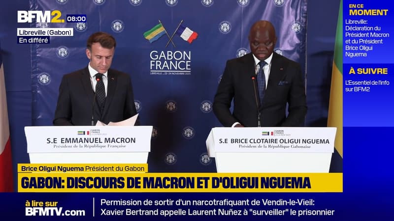 Fuite d'Ali Bongo Ondimba: le président du Gabon compte "sur la coopération judiciaire" entre la France et le Gabon