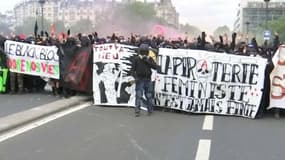 Black bloc à Paris. 