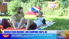JO 2024: un camping de Neuilly-sur-Marne pris d'assaut par les touristes 