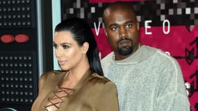 Kim Kardashian et Kanye West aux MTV Video Music Awards en 2015 