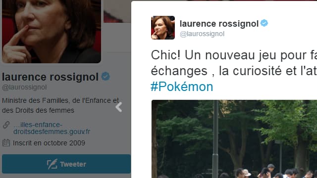 Quelques minutes après l'annonce officielle, la ministre s'est fendue d'un tweet ironisant sur la sortie d'"un nouveau jeu pour favoriser les échanges, la curiosité et l'attention à l'autre".