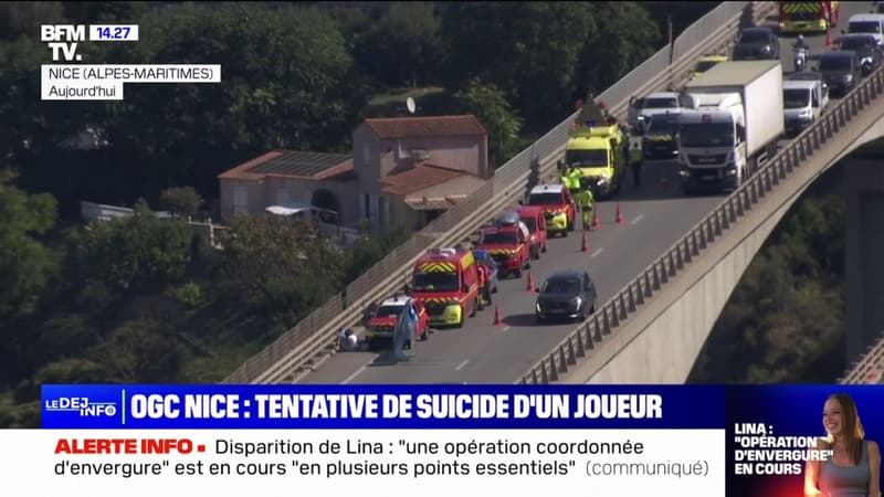 Nice: le joueur de l'OGC Nice qui menaçait de se suicider en sautant du viaduc de Magnan est désormais sain et sauf 