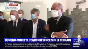 Éric Dupond-Moretti en visite dans un centre éducatif à Épinay-sur-Seine