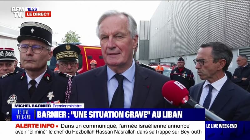 Liban: Michel Barnier juge la situation 