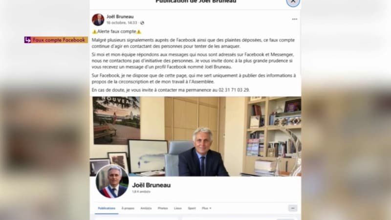 Joël Bruneau, député LR du Calvados, victime d’un faux profil Facebook