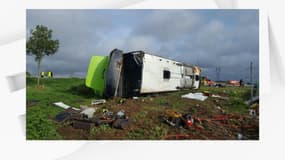 Accident d'un bus de la compagnie Flixbus sur l'A1, le 3 novembre 2019