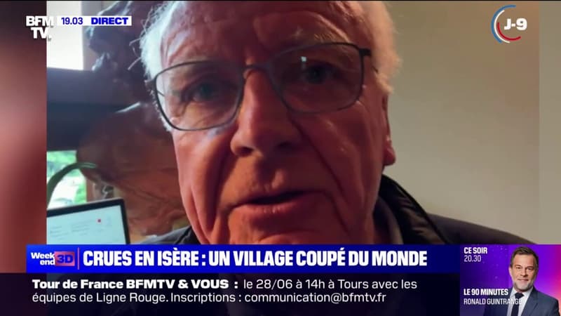 Jean-Louis Arthaud (président de la communauté de communes de l'Oisans) sur les crues en Isère: 