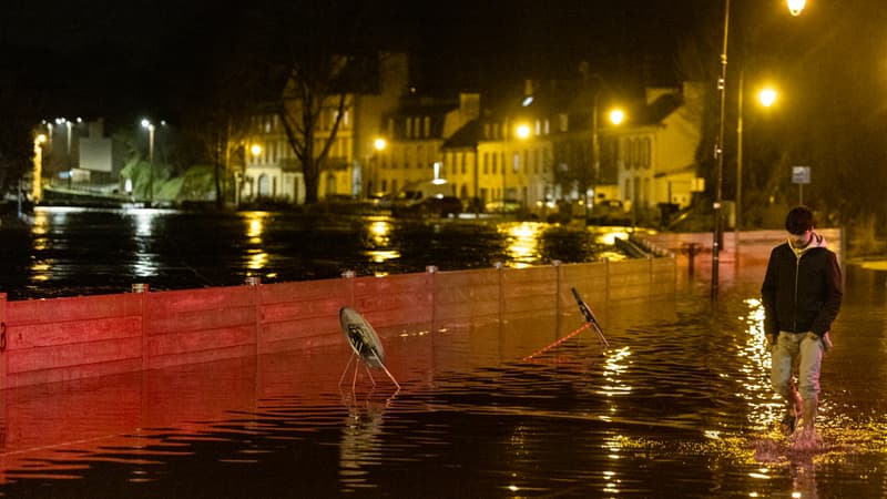 Plusieurs rivières débordent en Bretagne, la vigilance orange "crues" prolongée pour le Finistère et le Morbihan